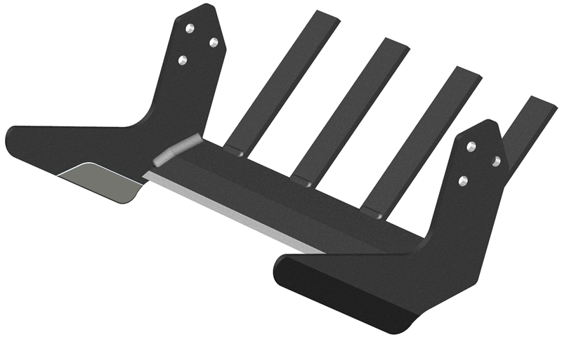 SKH2516F4-I - 16" HEAVY DUTY SOD KNIFE, 4 FINGERS, HF IN. : 