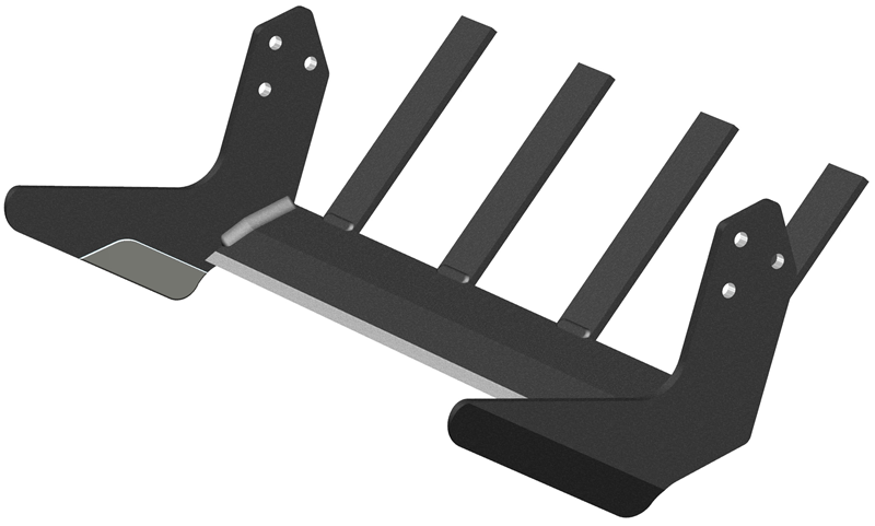 SKH2518F4-I - 18" HEAVY DUTY SOD KNIFE, 4 FINGERS, HF IN. : 