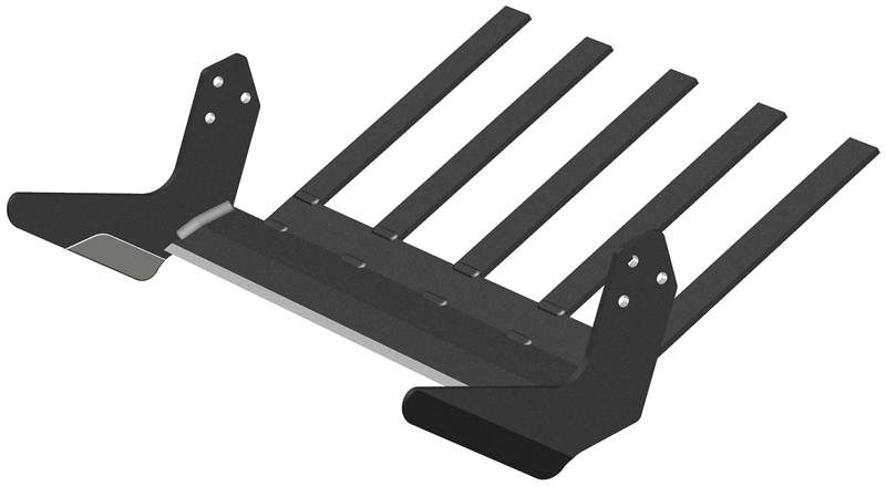 SKH2521F5L-I - 21" HEAVY DUTY SOD KNIFE, LH, 5 FINGERS, HF IN. : 